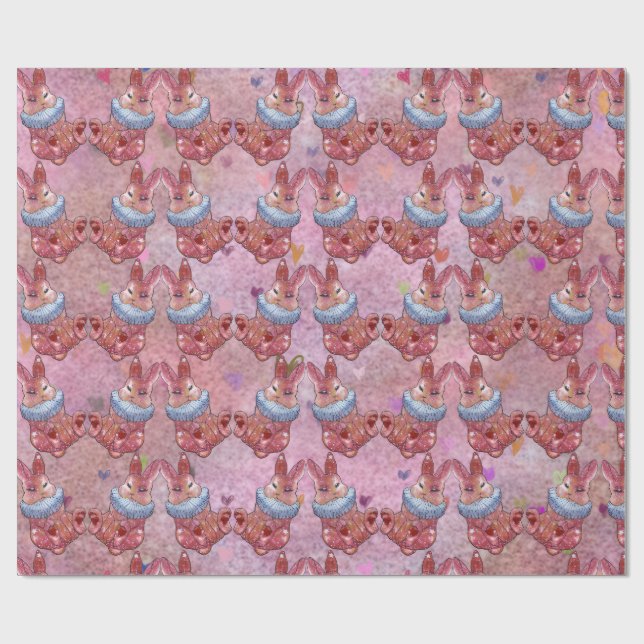 Papier Cadeau Lapin nommé Ladybug (Plat)