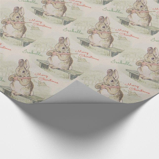 PAPIER CADEAU LAPIN OU LAPIN, CADEAUX DE NOËL POUR DES ENFANTS, (Coin)