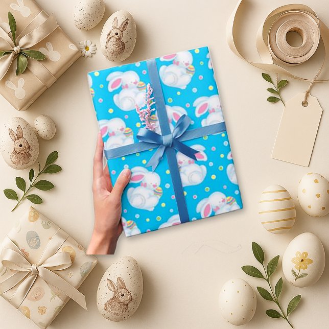 Papier Cadeau Lapins adorables (Créateur téléchargé)