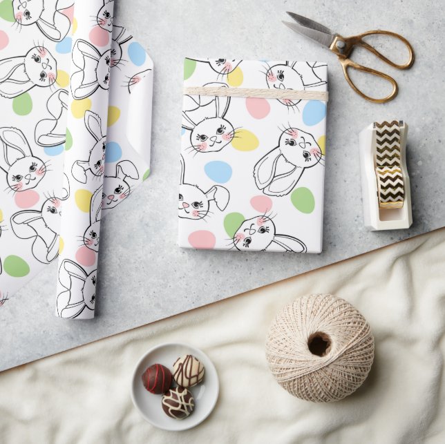 Papier Cadeau Lapins de Pâques (Artisanat)
