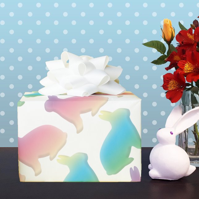 Papier Cadeau Lapins de Pâques pastel (Créateur téléchargé)