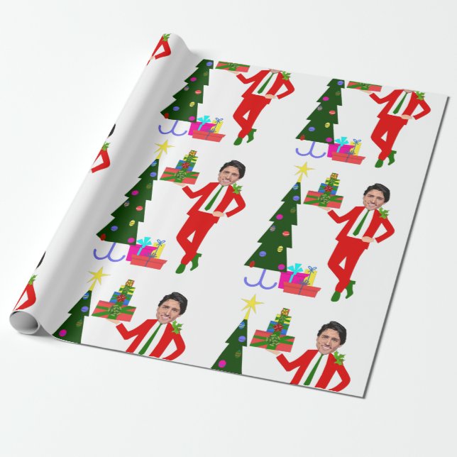 Papier Cadeau l'arbre de noël justideau (Déroulé)