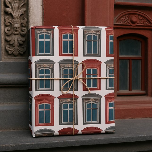 Papier Cadeau L'Art Architectural Ornate De Fenêtre Européenne (Créateur téléchargé)