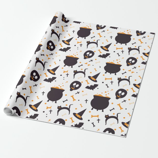 Papier Cadeau L'artisanat de sorcières d'Halloween (Déroulé)