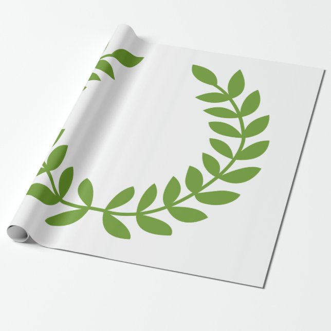 Papier Cadeau Laurel Wreath (Symbole grec ancien) (Déroulé)