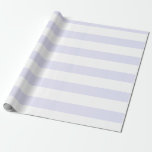 Papier Cadeau Lavande blanche large horizontale triée<br><div class="desc">Lavande et papier d'enveloppement horizontal blanc</div>
