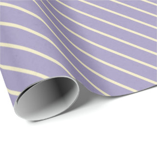 Papier Cadeau Lavande Crème Grandes Élégantes Emballage Pastel