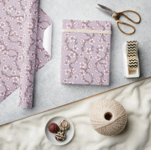 Papier Cadeau Lavande Lilac Flore Dogwood