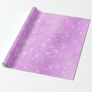Papier Cadeau Lavande Purple Améthyste Plum Séquins Sparkeux