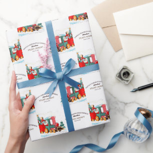 Papier Cadeau L'aventure du train de Noël Polar Express avec le 