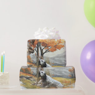 Papier Cadeau "Laverack" La chasse du Setter anglais