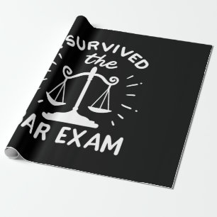 Papier Cadeau L'Avocat A Survécu À L'Examen Bar