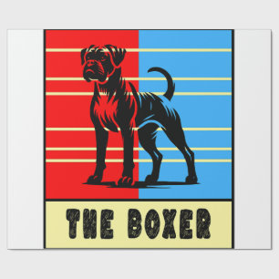 Papier Cadeau Le Boxer - Chien Fort