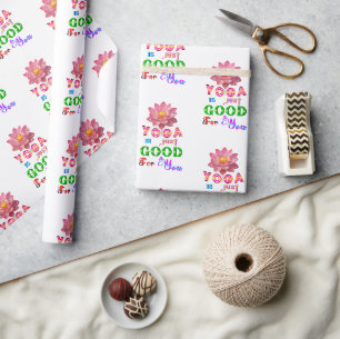Papier Cadeau Le cadeau de yoga est juste bon pour vous