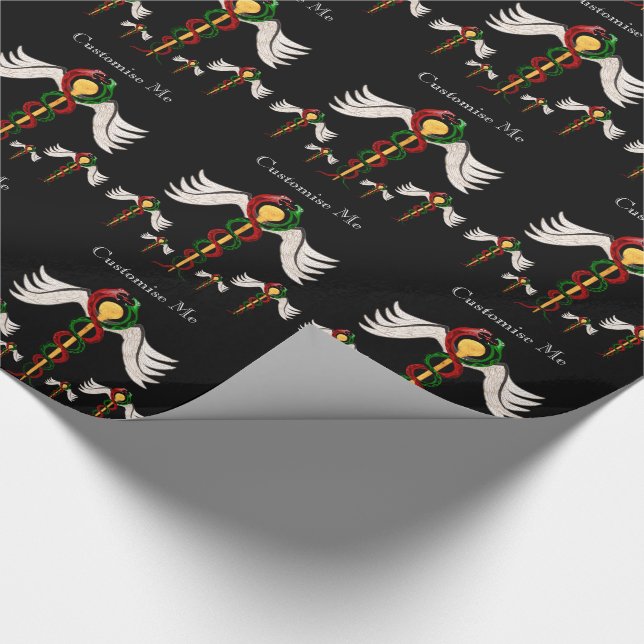 Papier Cadeau Le Caduceus (couleur complète) (Coin)