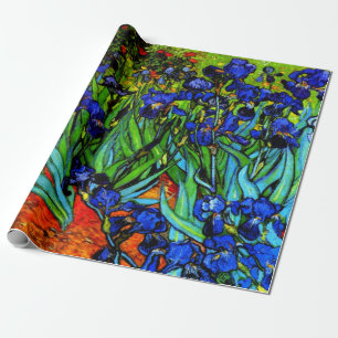Papier Cadeau Le célèbre tableau de Van Gogh, Irises,
