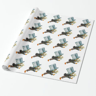 Papier Cadeau Le chapelier fou d'Alice au pays des merveilles