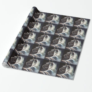 Papier Cadeau Le cheval noir