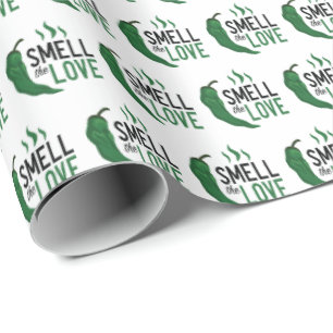 Papier Cadeau Le Chili vert sent le papier d'enveloppement d'amo