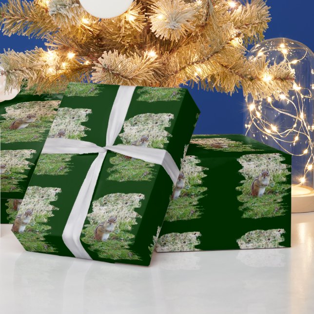 Papier Cadeau Le Chipper Little Chipmunk - Papier d'enveloppemen (Vacances)