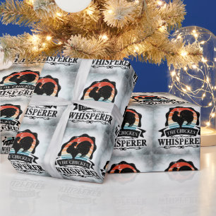 Papier Cadeau Le Chuchoteur de Poulets Drôle