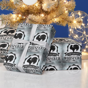 Papier Cadeau Le Chuchoteur de Poulets Drôle