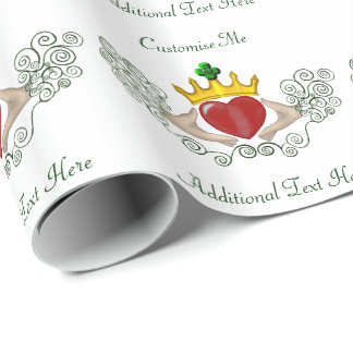 Papier Cadeau Le Claddagh (couleur complète)