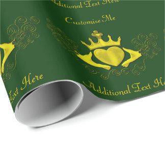 Papier Cadeau Le Claddagh (Or)