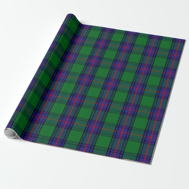 Papier Cadeau Le clan écossais Shaw Tartan Plaid (Déroulé)