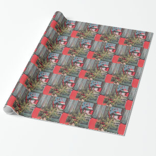 Papier Cadeau le coffre rouge de la moitié du siècle des anné