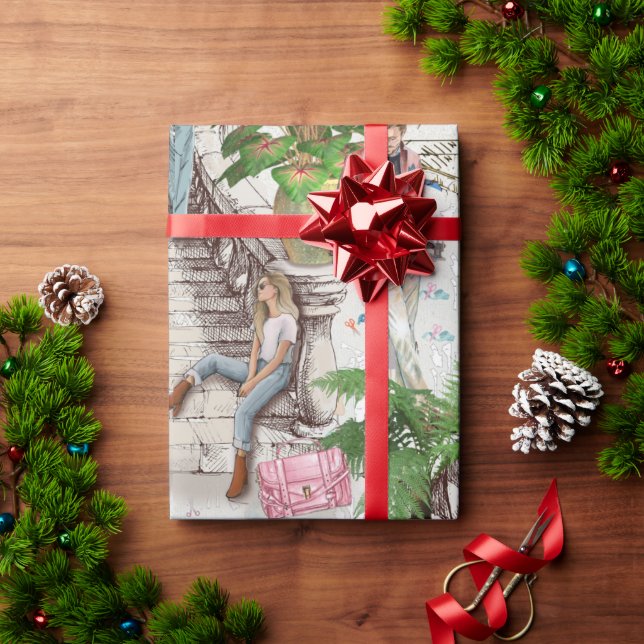 Papier Cadeau Le créateur de mode  (Cadeau de vacances)