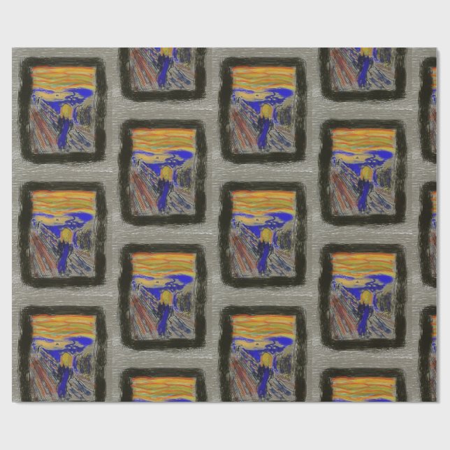 Papier Cadeau Le cri (Plat)