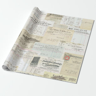 Papier Cadeau Le cru acquitte le papier de collage