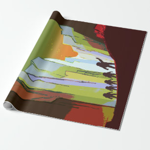 Papier Cadeau Le cru enseignent sur le recrutement de Mars