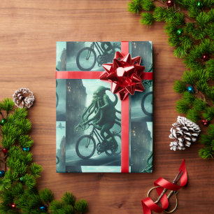 Papier Cadeau Le Cycliste Étrange : Cthulhu à Vélo