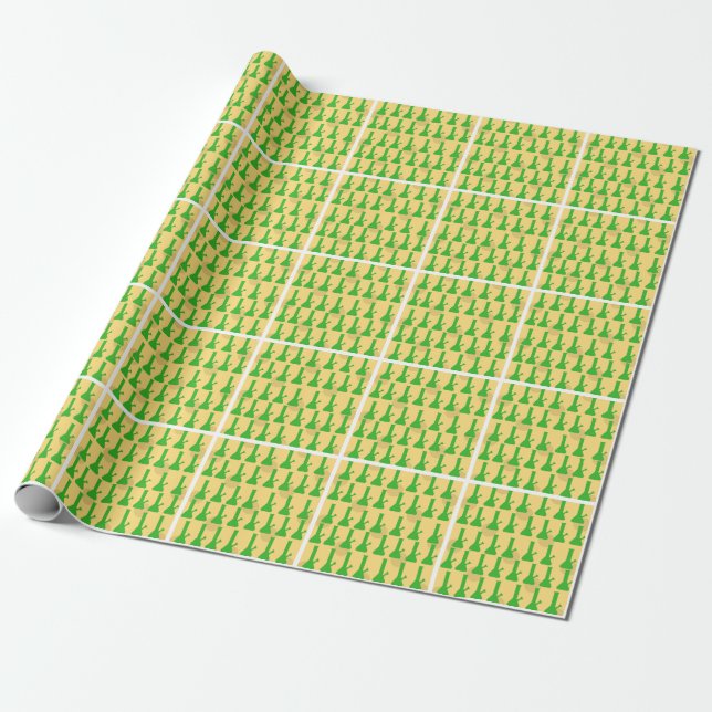 Papier Cadeau Le fromage vert Bong la conception par le (Déroulé)
