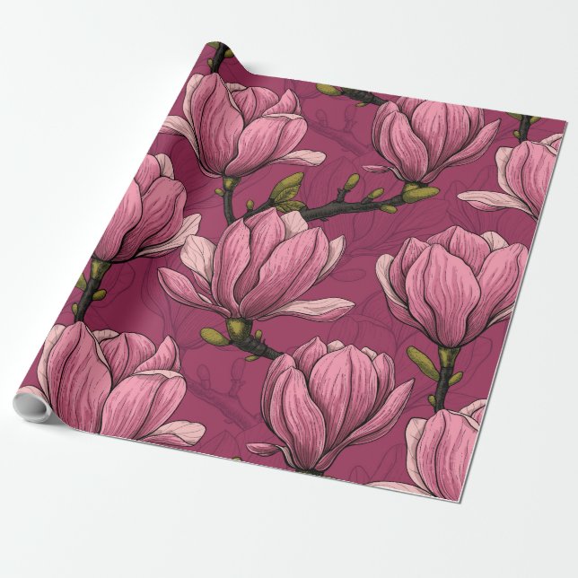 Papier Cadeau Le jardin de Magnolia (Déroulé)