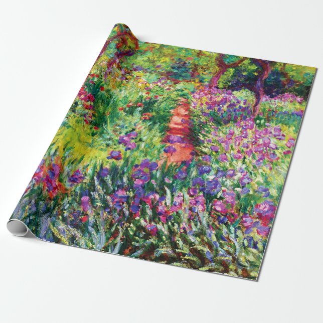 Papier Cadeau Le jardin d'Iris à Giverny par Claude Monet   (Déroulé)
