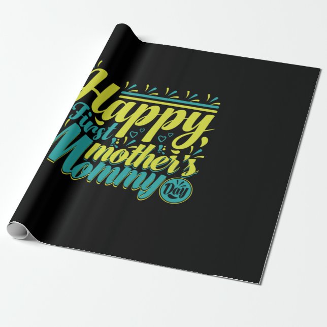 Papier Cadeau Le Jour de Maman (Déroulé)