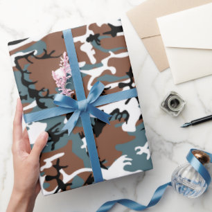 Papier Cadeau Le lac d'hiver Camo
