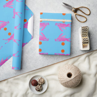 Papier Cadeau Le lapin sur la lune de miel