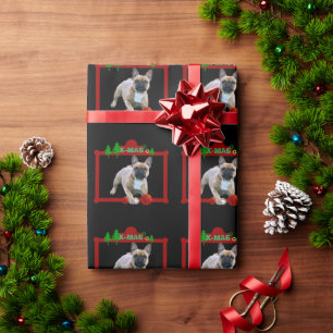 Papier Cadeau Le Livre de Noël en bulldog français