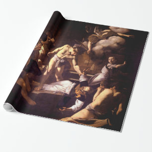 Papier Cadeau Le martyre de St Matthew par Caravaggio 1600