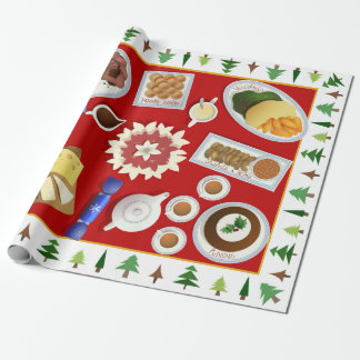 Papier Cadeau Le menu de Noël