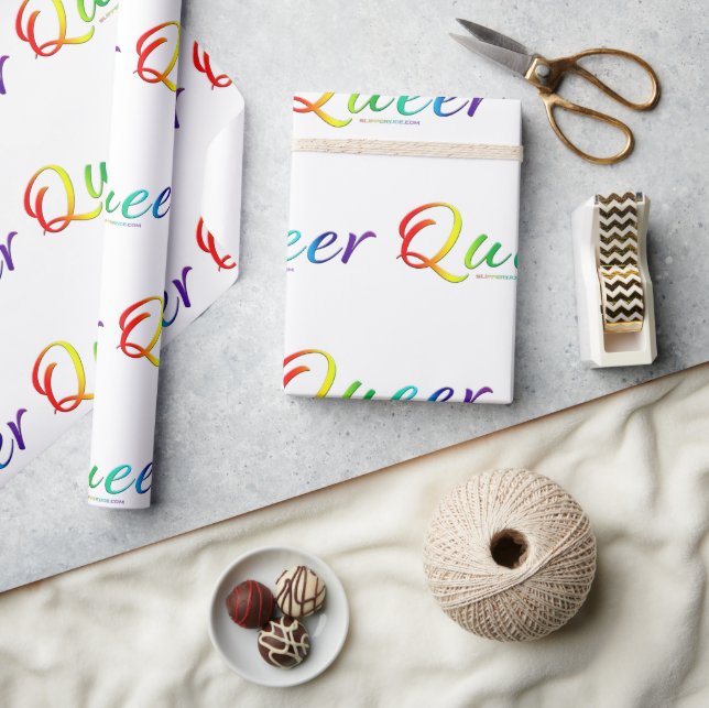 Papier Cadeau Le mot unique expressif et étrange de SlipperyJoe  (Artisanat)