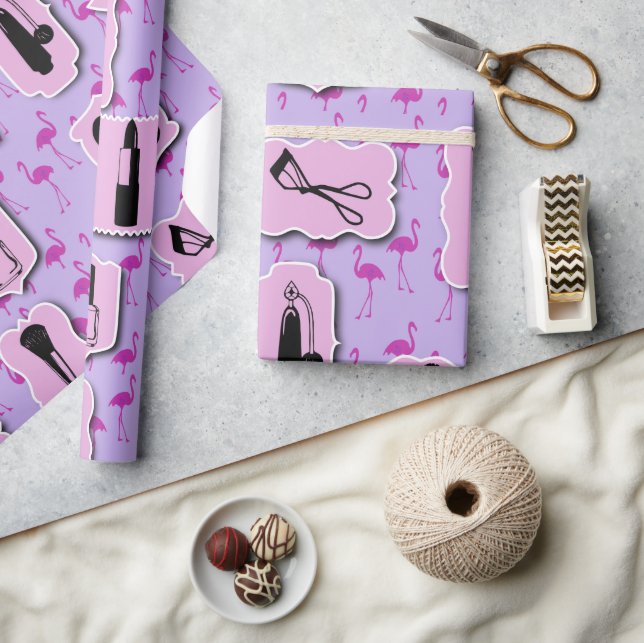 Papier Cadeau Le Motif du logo cosmétique (Artisanat)