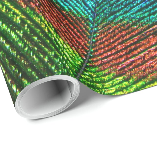 Papier Cadeau Le paon fait varier le pas du papier d'emballage (Coin rond)