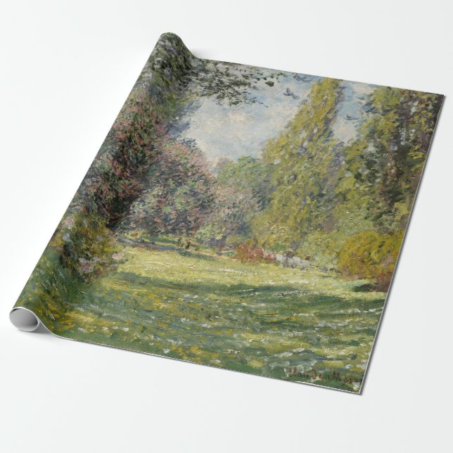 Papier Cadeau Le Parc Monceau - Claude Monet (Déroulé)