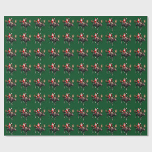 Papier Cadeau Le Père Noël À L'Oie