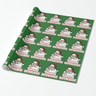 Papier Cadeau Le père noël a un grand paquet